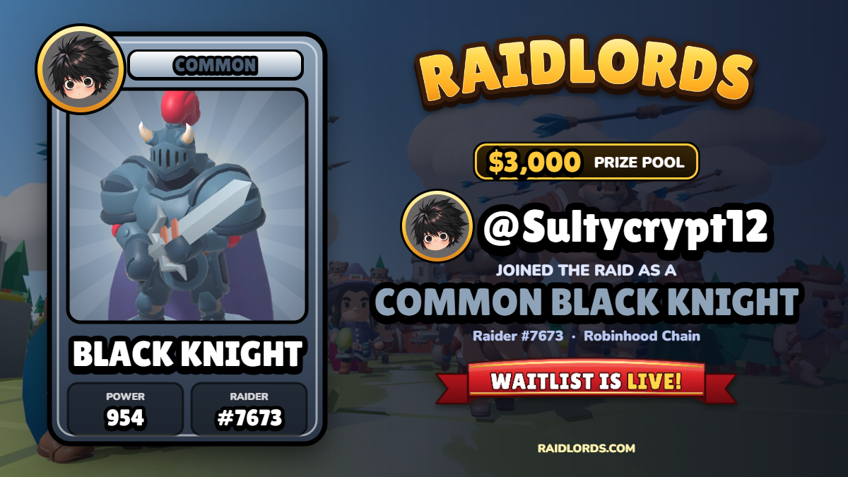 @Sultycrypt12 joined the RaidLords raid