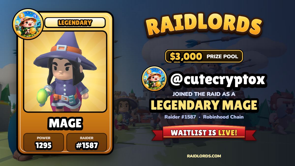 @cutecryptox joined the RaidLords raid