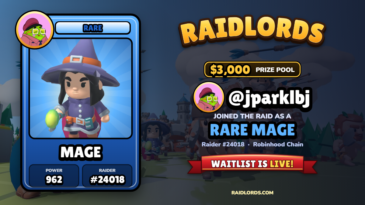 @jparklbj joined the RaidLords raid