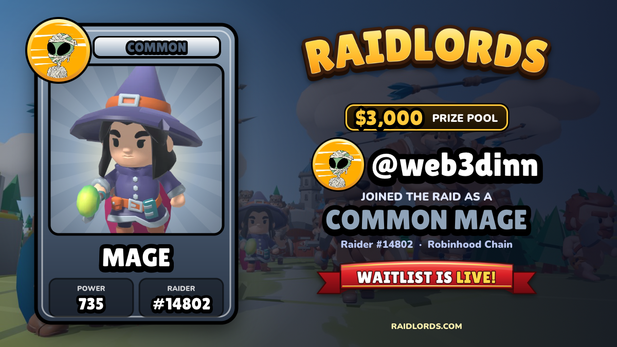@web3dinn joined the RaidLords raid