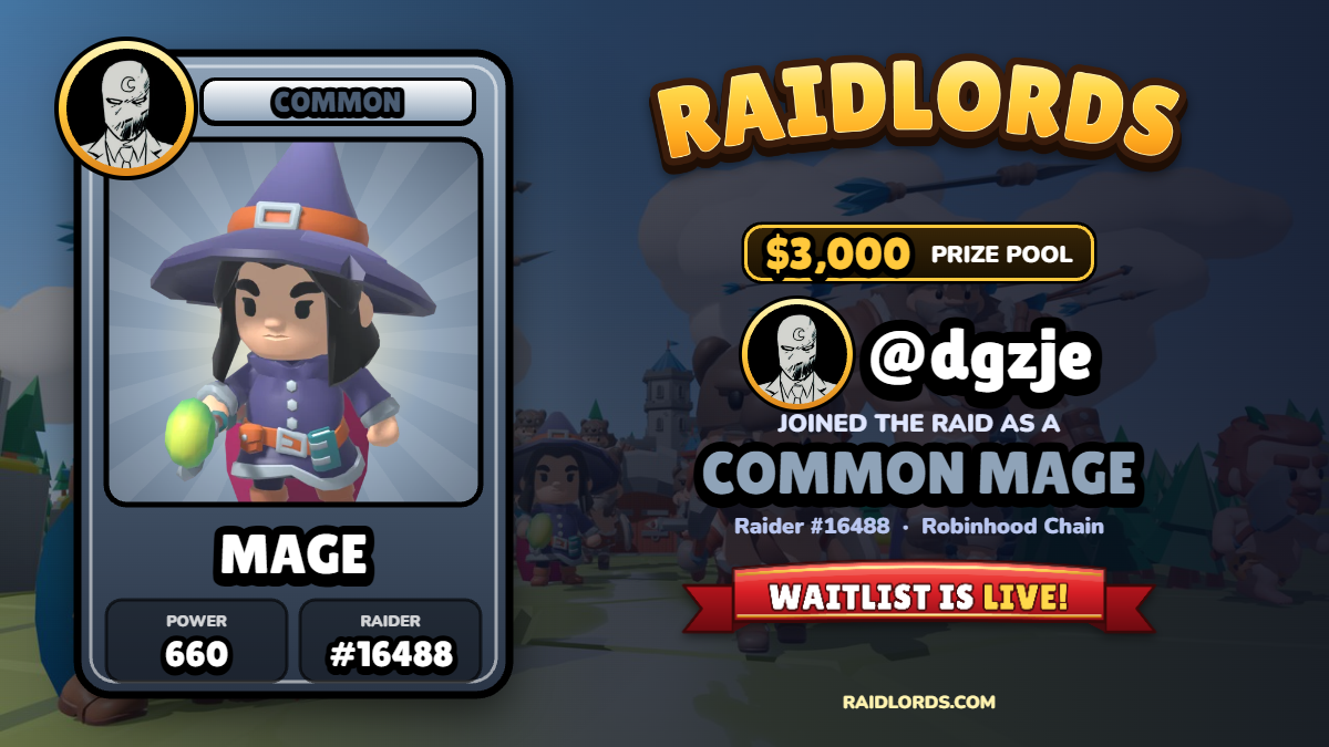 @dgzje joined the RaidLords raid