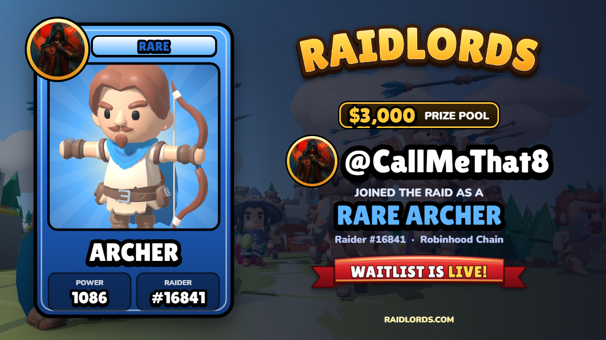 @CallMeThat8 joined the RaidLords raid