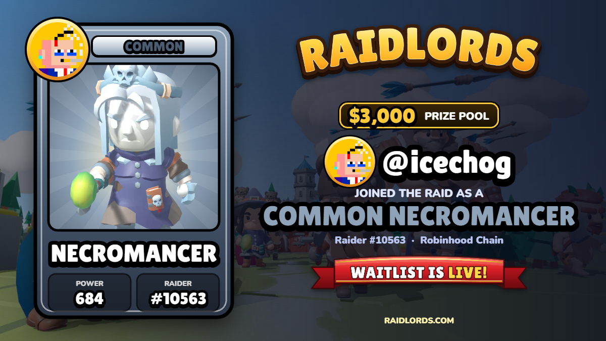 @icechog joined the RaidLords raid