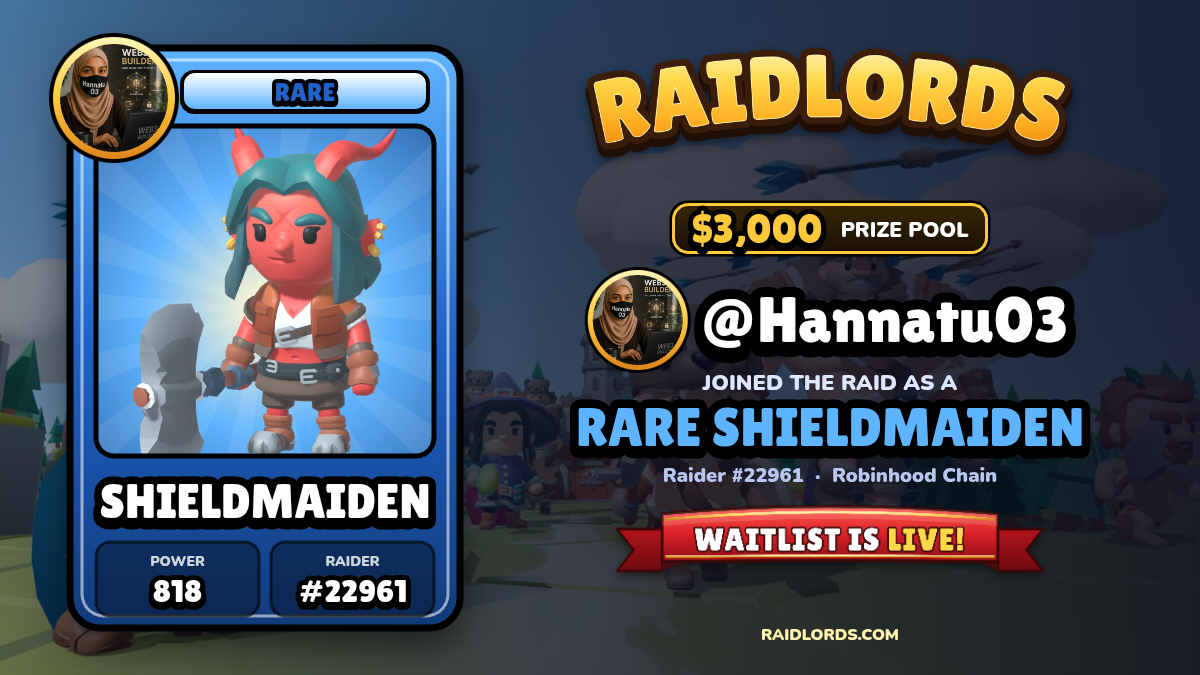 @Hannatu03 joined the RaidLords raid