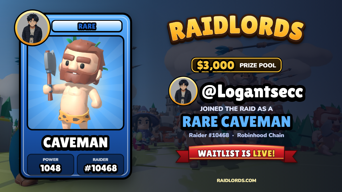 @Logantsecc joined the RaidLords raid