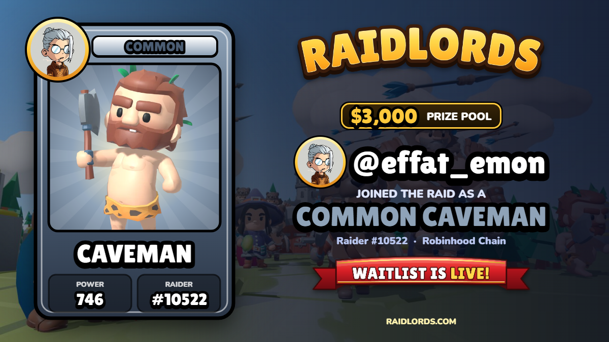 @effat_emon joined the RaidLords raid
