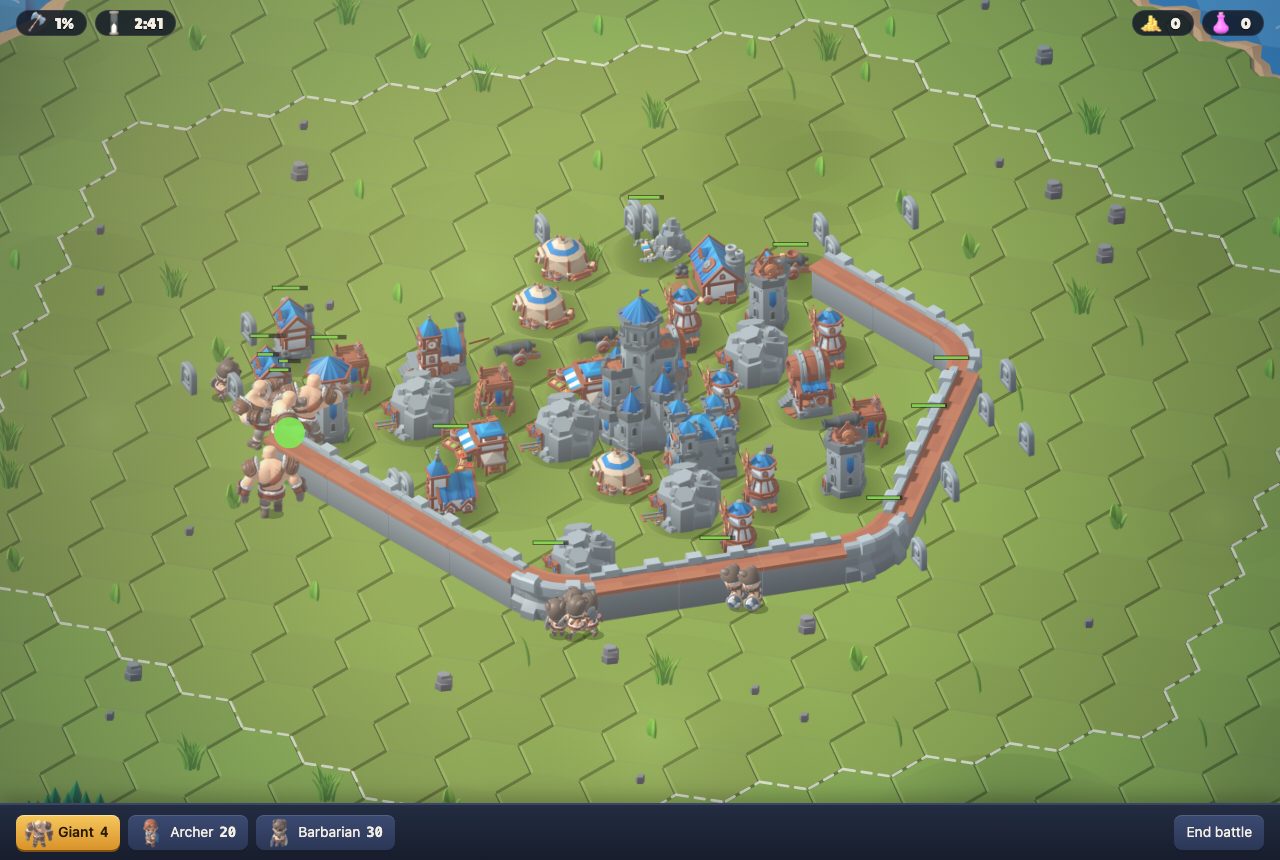 A raid in progress